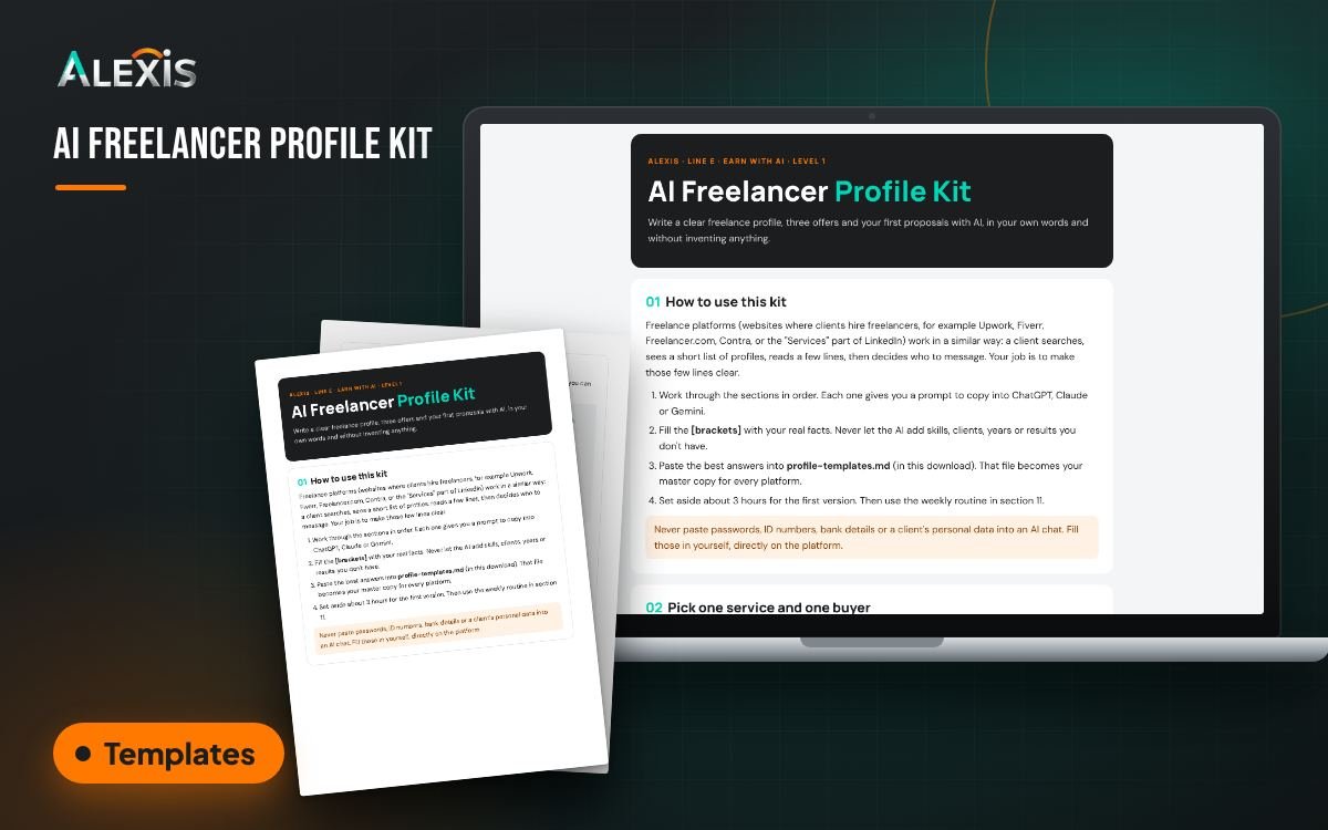 AI Freelancer Profile Kit: templates and PDF