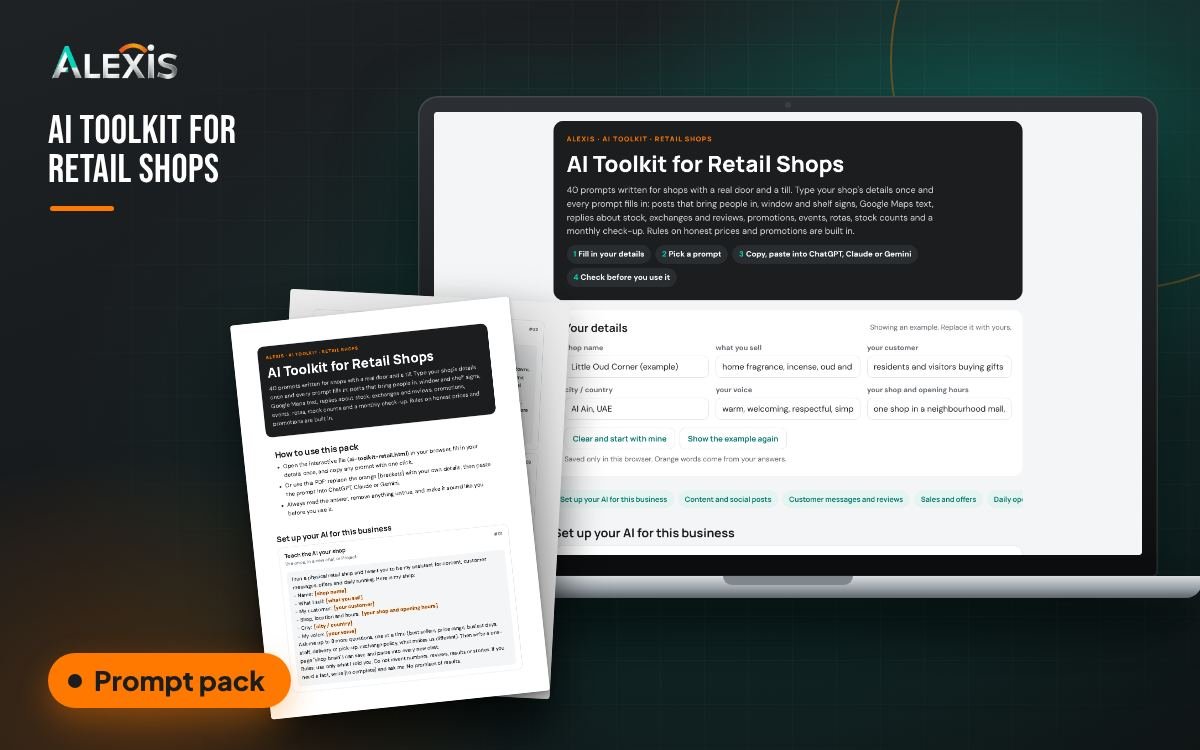AI Toolkit for Retail Shops: prompt pack and PDF