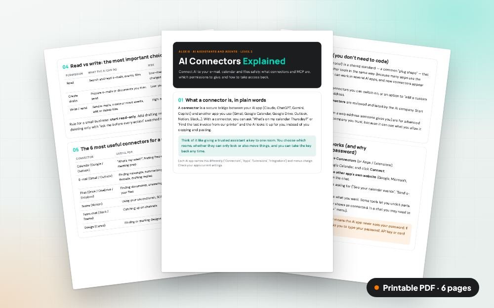 AI Connectors Explained: The printable PDF: the same content to print, save or share.
