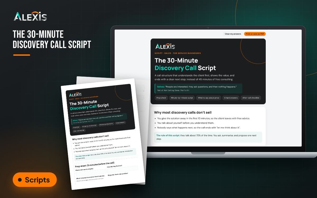 The 30-Minute Discovery Call Script