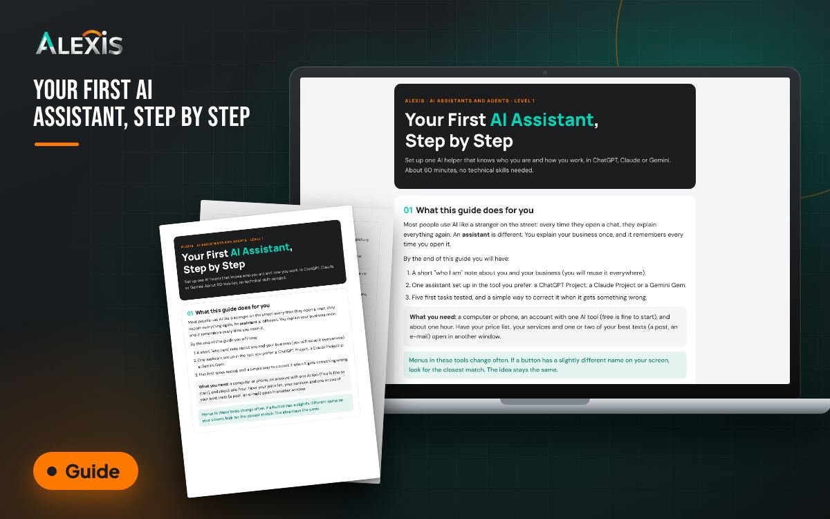 Your First AI Assistant, Step by Step: guide and PDF