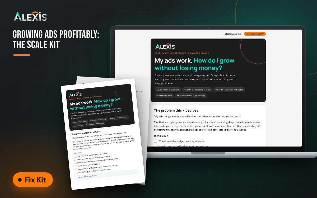 Growing Ads Profitably: The Scale Kit: fix kit and PDF