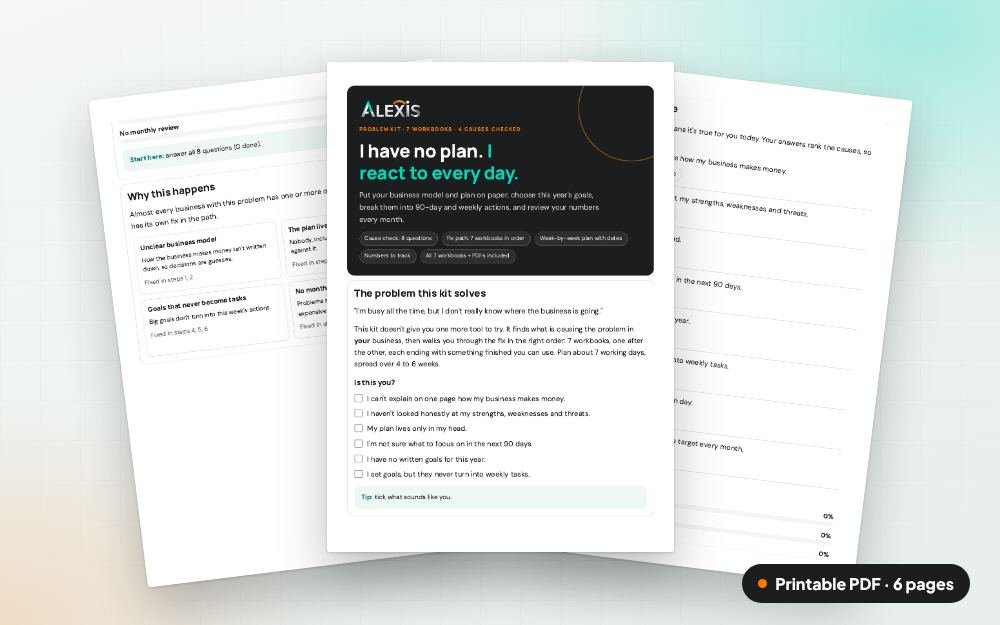 No Plan: The Business Planning Kit: The printable PDF: the same content to print, save or share.