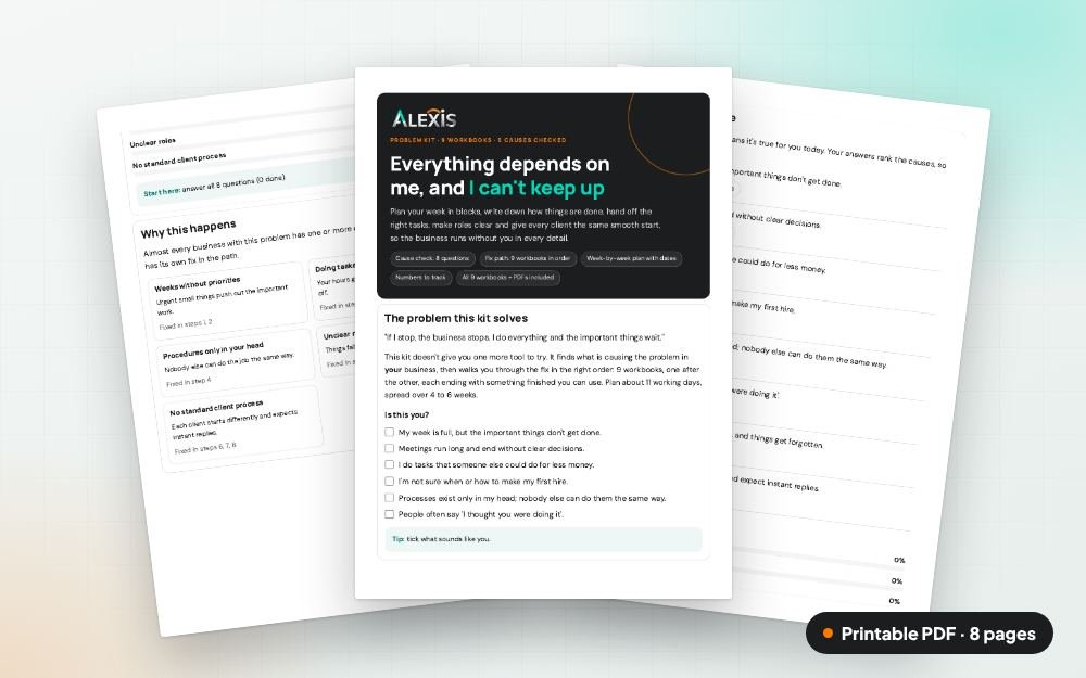 Everything Depends on Me: The Management Kit: The printable PDF: the same content to print, save or share.