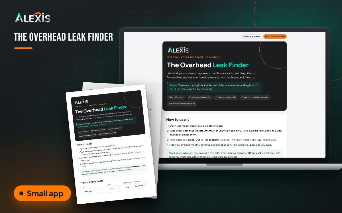 The Overhead Leak Finder
