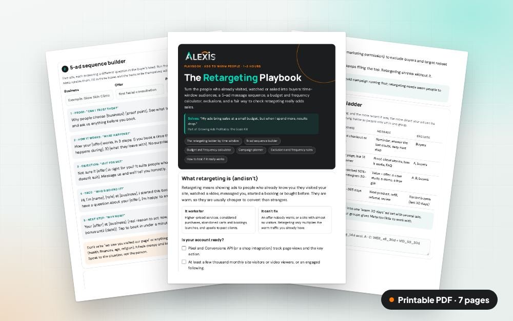 Retargeting Playbook: The printable PDF: the same content to print, save or share.